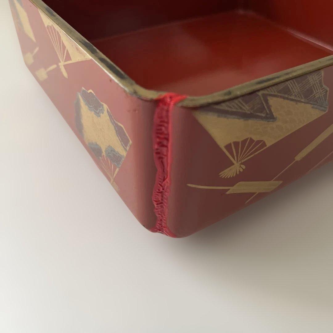 重箱　年代物　木製漆器　骨董　お弁当箱　アンティーク⭐︎希少⭐︎木箱付き