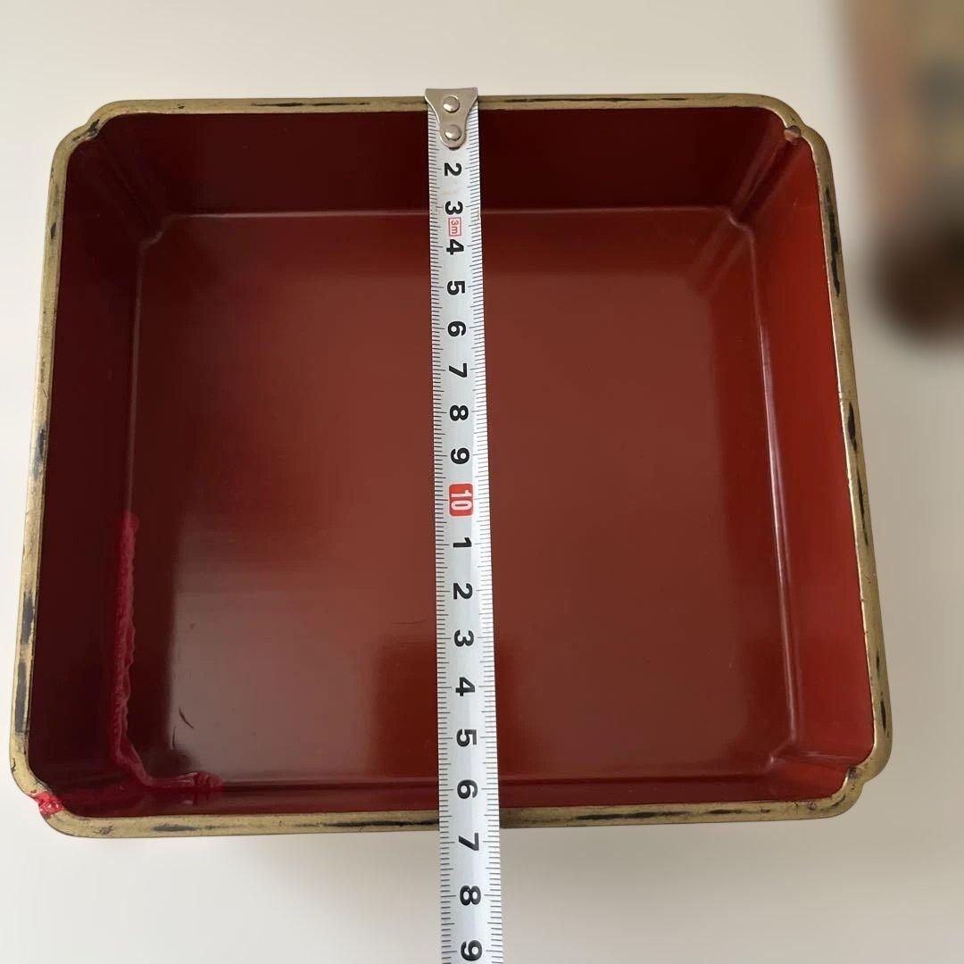 重箱　年代物　木製漆器　骨董　お弁当箱　アンティーク⭐︎希少⭐︎木箱付き