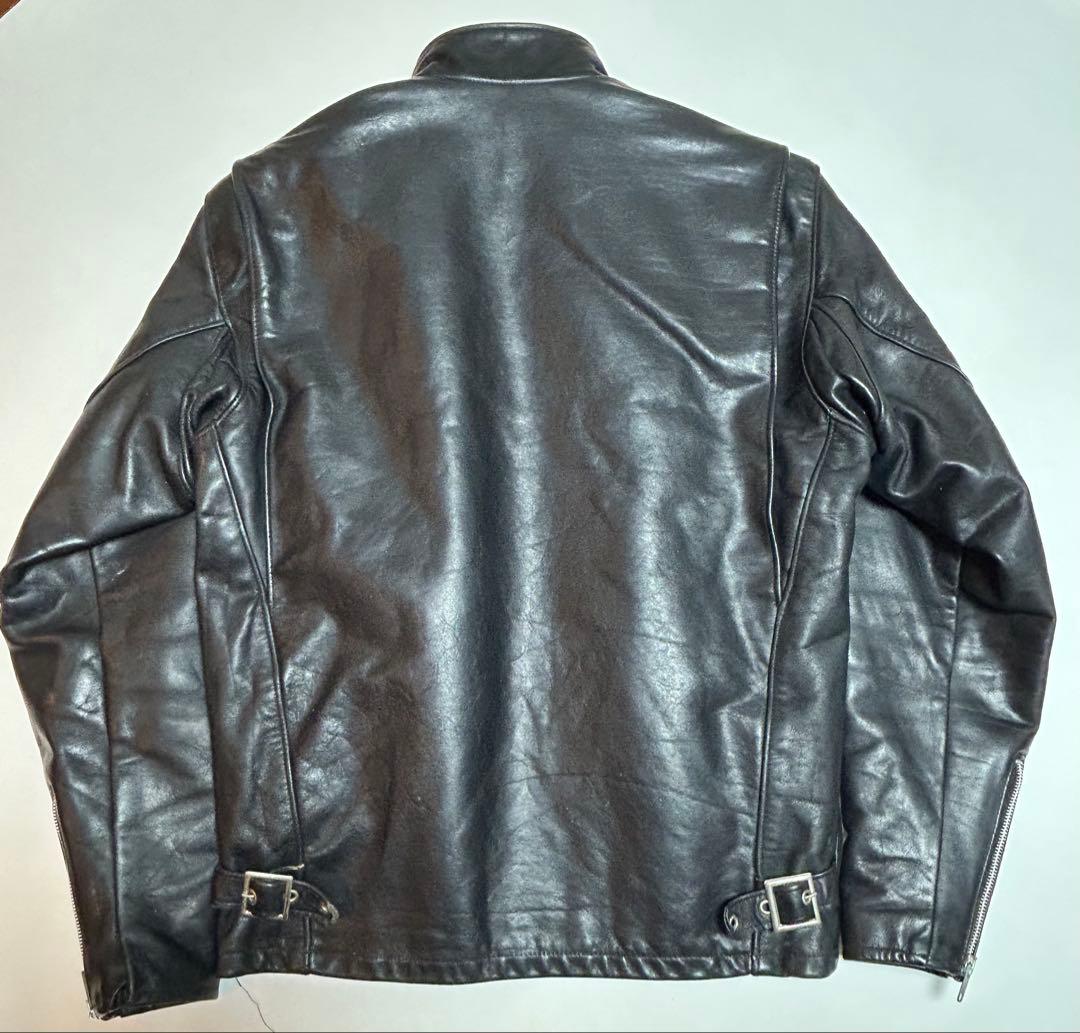 SCHOTT 141 USA製 シングルライダースジャケット 36 黒