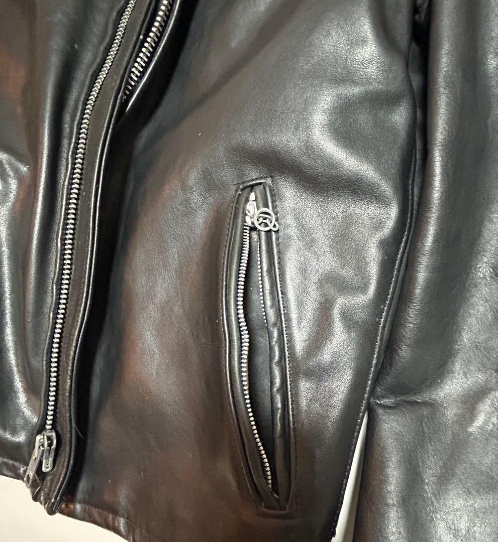 SCHOTT 141 USA製 シングルライダースジャケット 36 黒