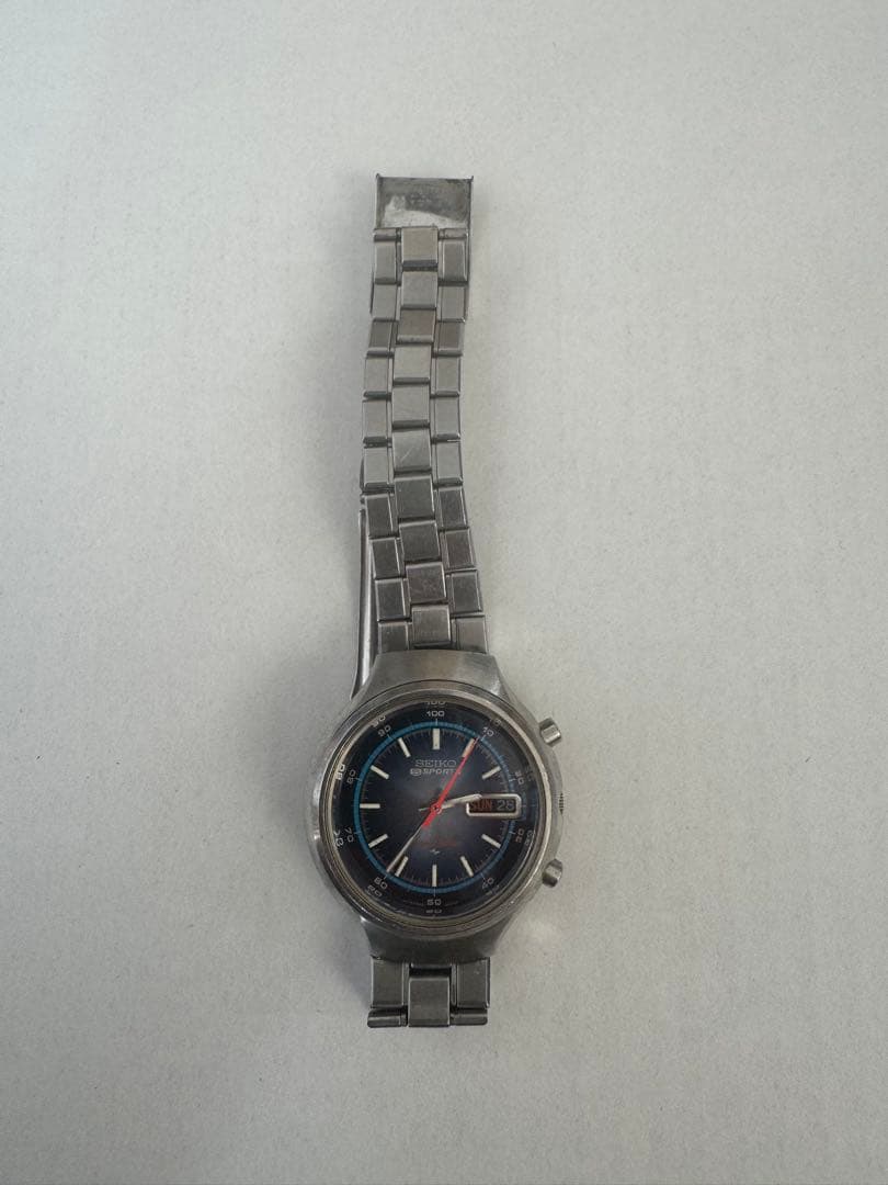 セイコー 自動巻き 腕時計 青色