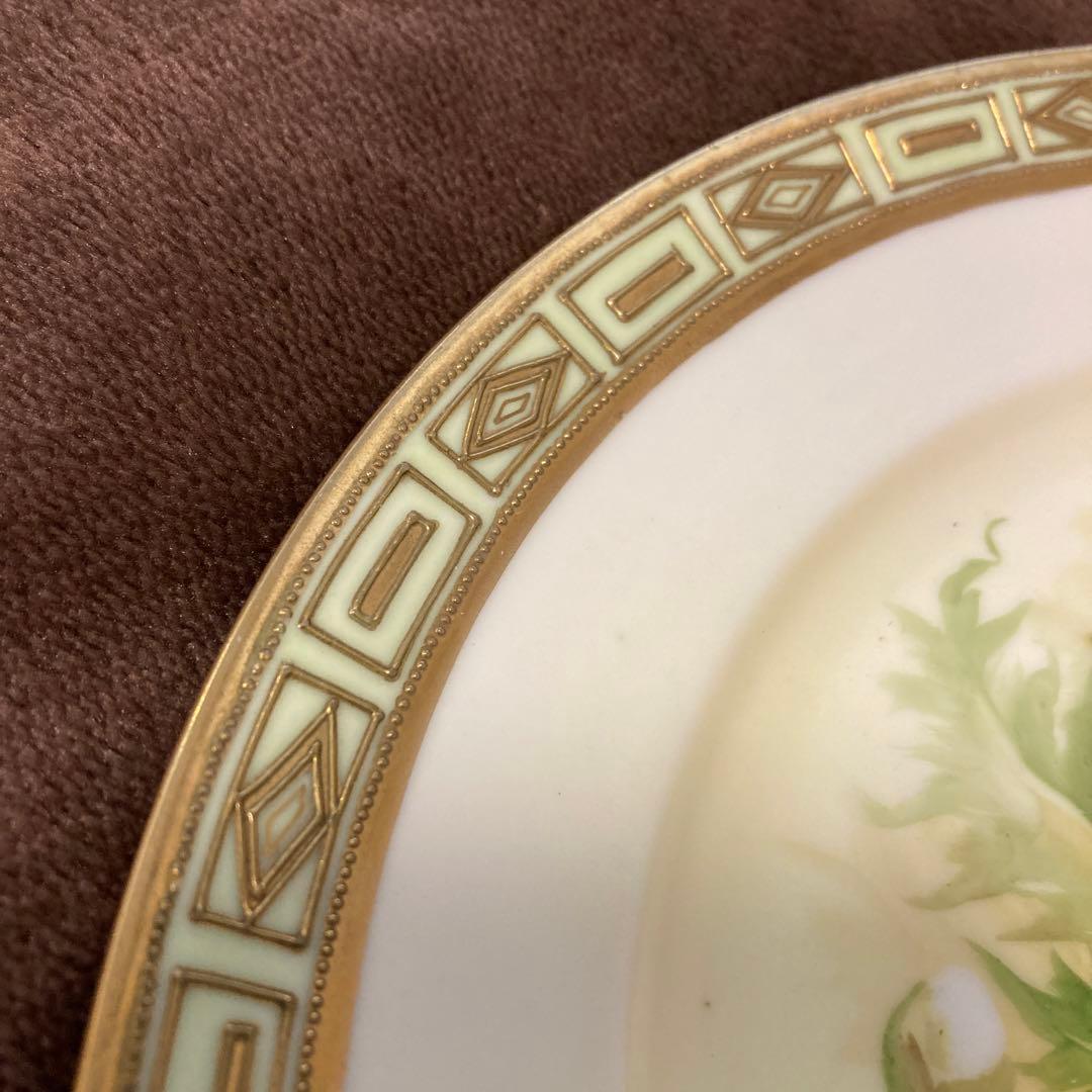 オールドノリタケ　金盛　手描き　絵皿
