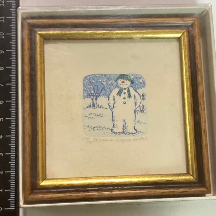レイモンド・ブリッグズ のスノーマンのオリジナルエッチング/世界限定５００枚