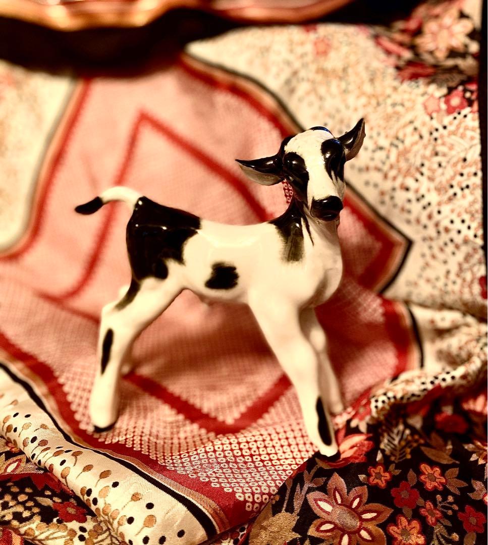 USSR 子牛　フィギュリン　フィギュア　希少　旧ソ連　/検　ロモノーソフ