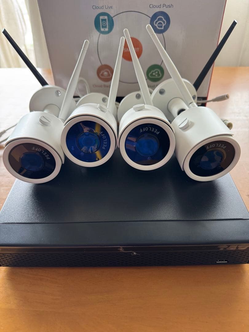 防犯カメラ 4台セット ワイヤレス IPカメラ