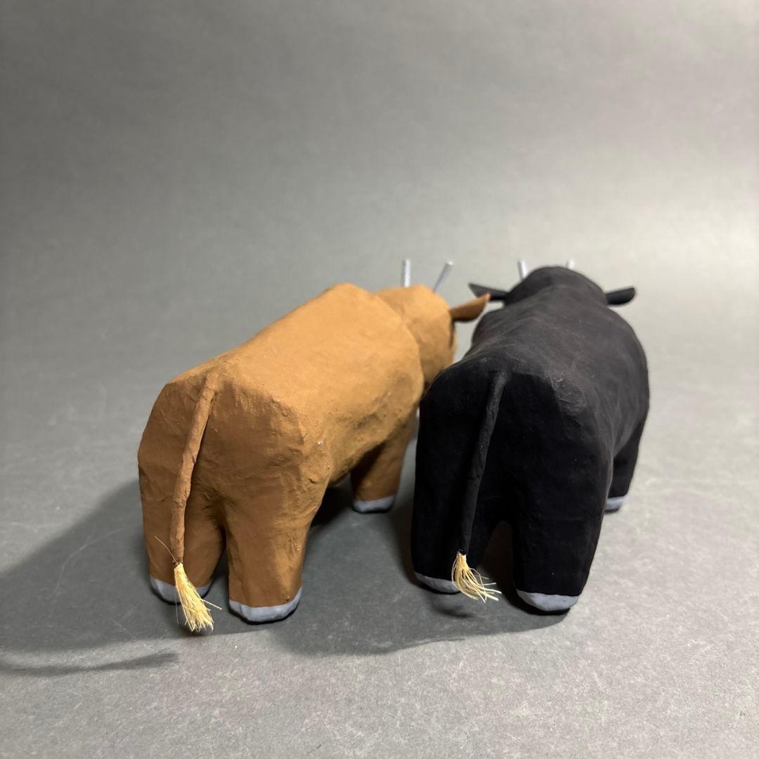 牛　置物　琉球玩具