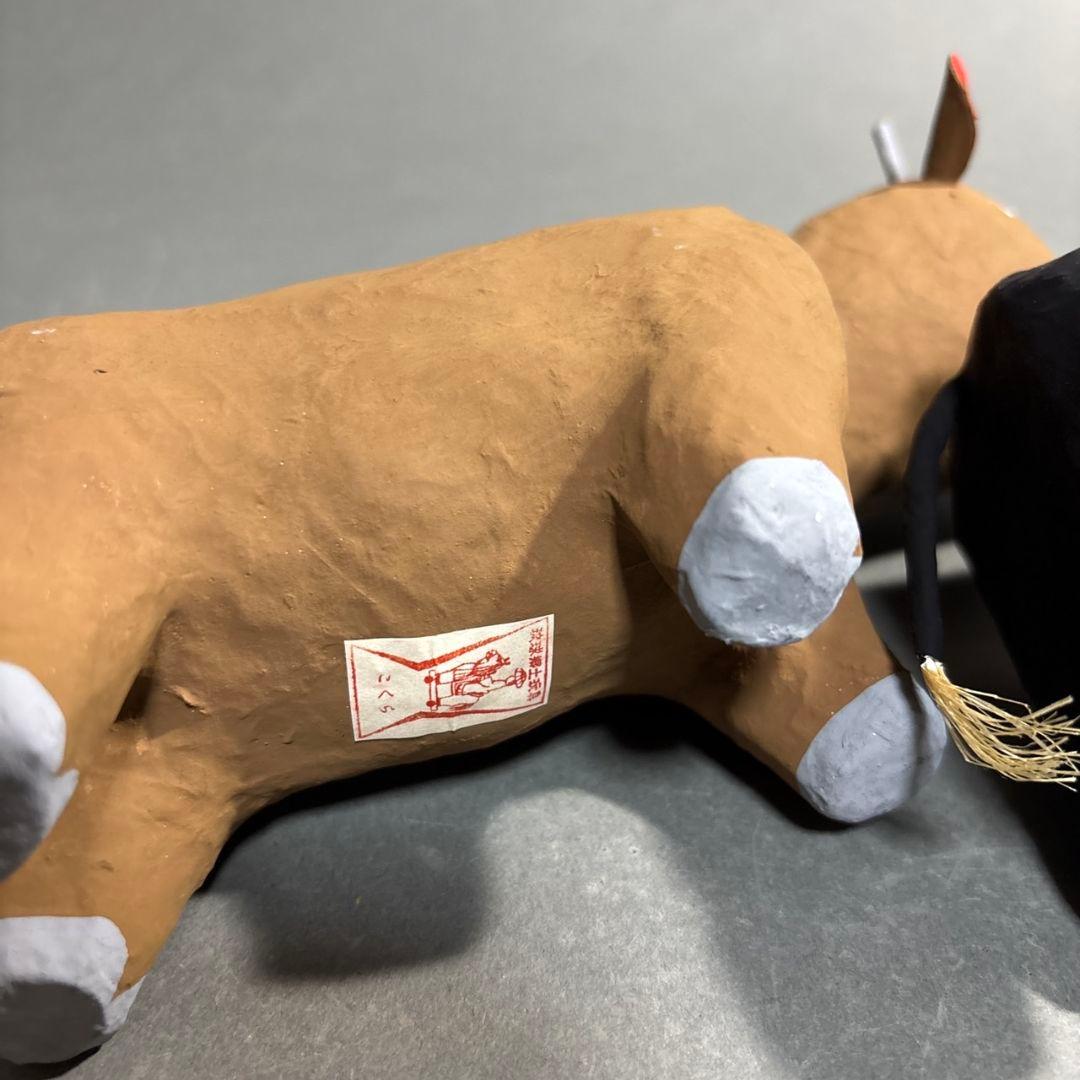 牛　置物　琉球玩具
