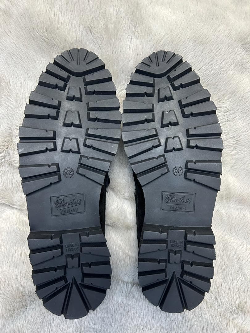 新品 パラブーツ CHIMEY 別注 シメイ スエード黒 6.5 25 モカシン