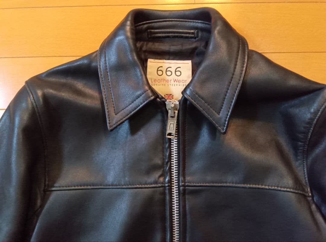 666シングルライダース34ブラック黒ステアハイド英国製