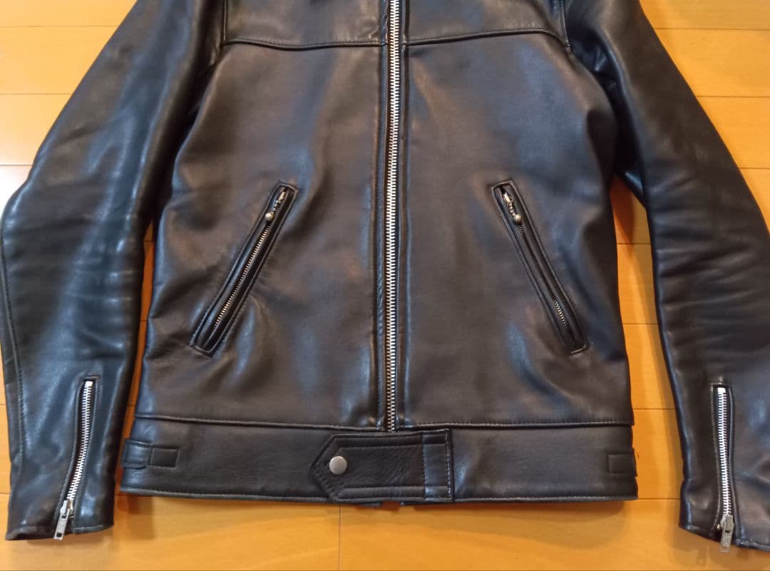 666シングルライダース34ブラック黒ステアハイド英国製