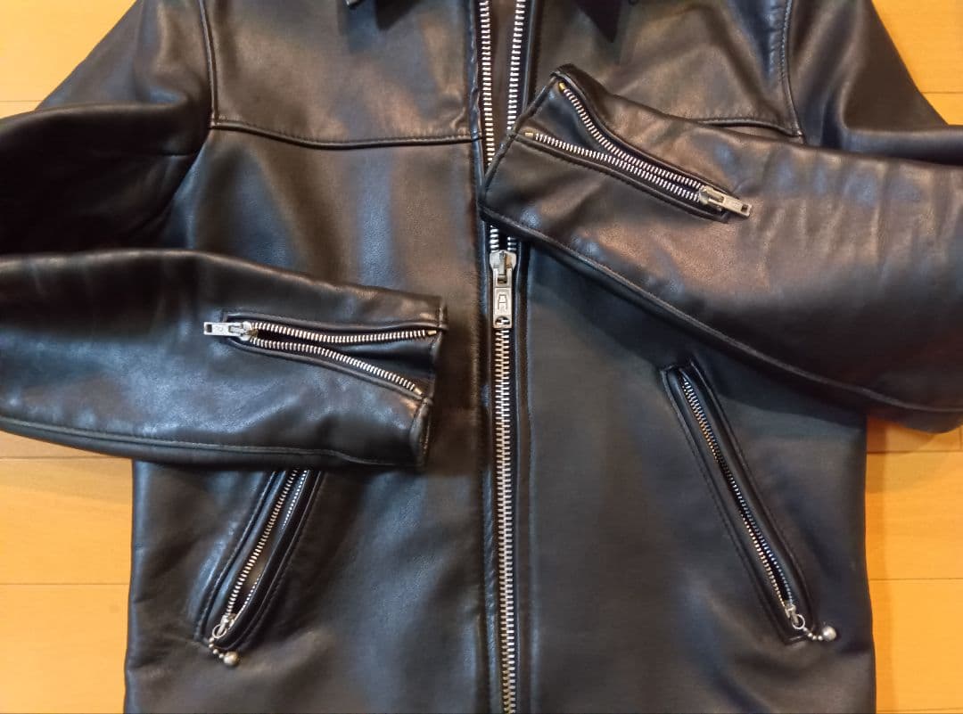 666シングルライダース34ブラック黒ステアハイド英国製