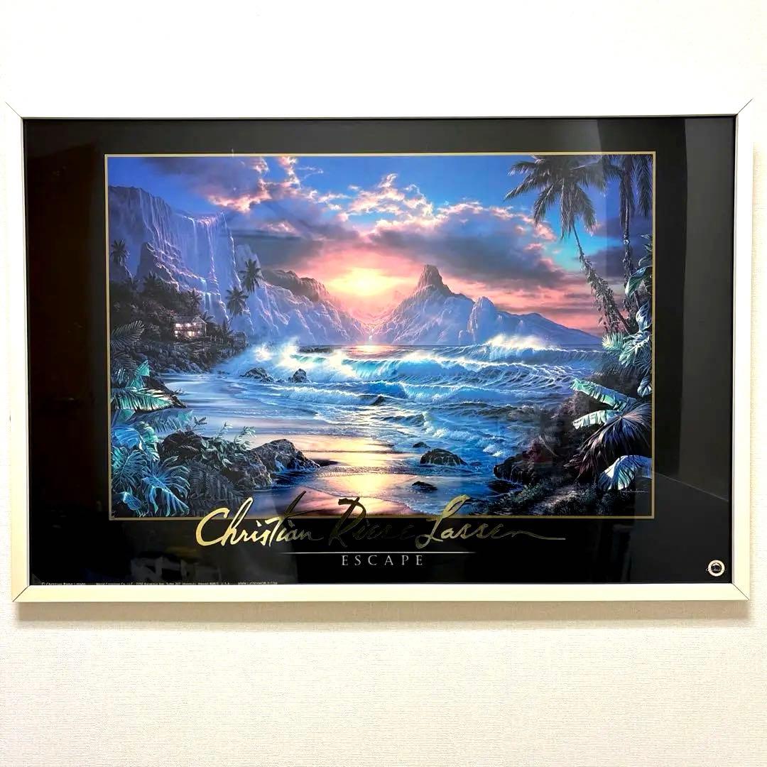 ラッセン　エスケープ　絵画　ポスター　額装　額入り　LASSEN ESCAPE