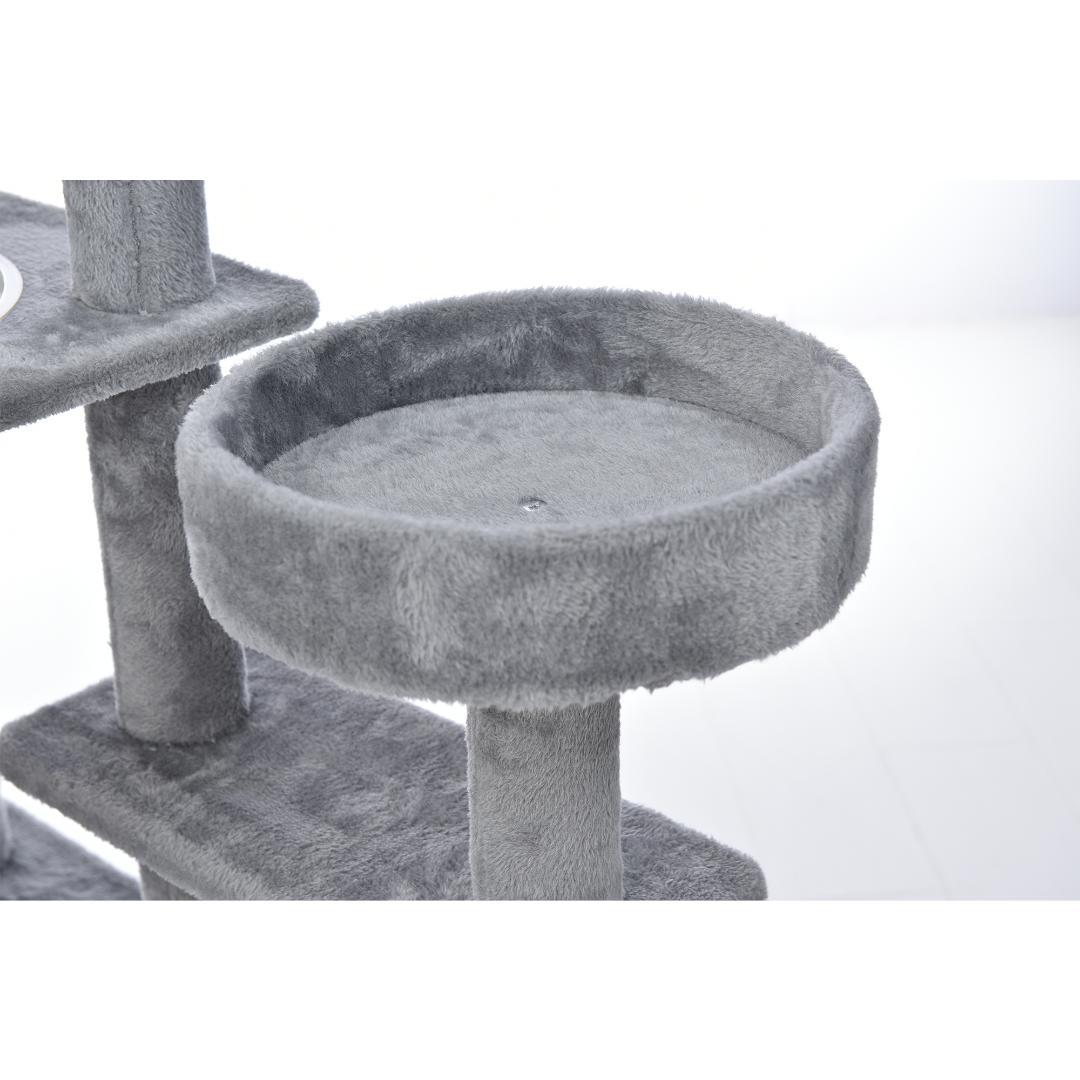 据え置き型 麻紐 爪とぎ 多頭飼い 宇宙船キャットタワー 据え置き型【ベージュ】