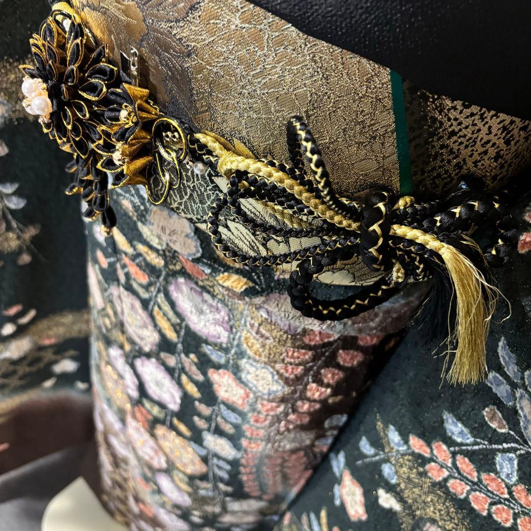 美品　辻ヶ花　花絞り　金通し　金駒刺繍　染分け　秀品　振袖　フルセット 振り袖