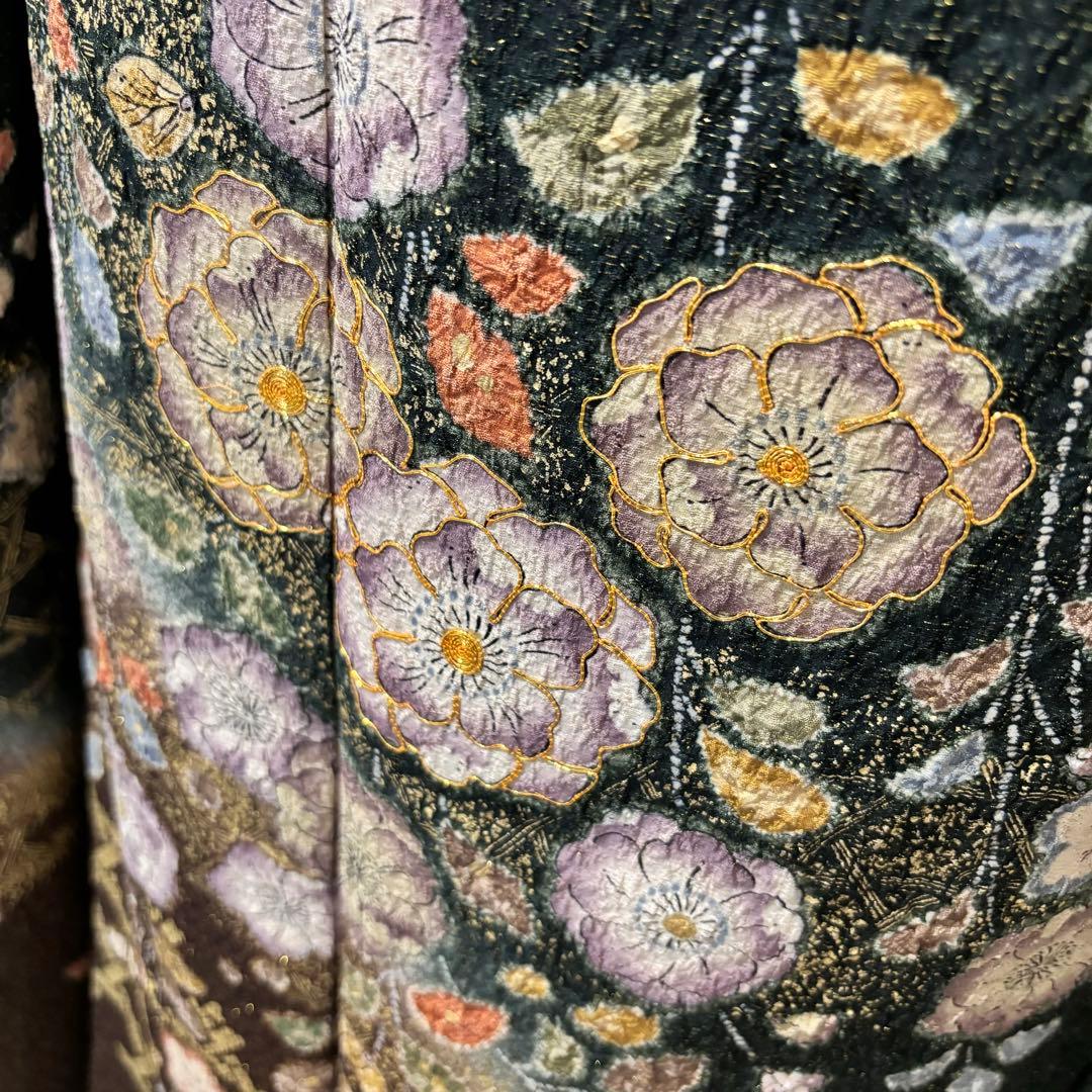 美品　辻ヶ花　花絞り　金通し　金駒刺繍　染分け　秀品　振袖　フルセット 振り袖