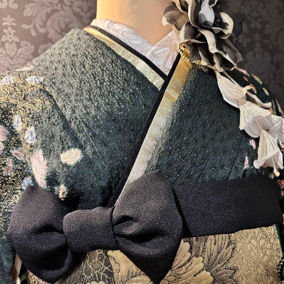 美品　辻ヶ花　花絞り　金通し　金駒刺繍　染分け　秀品　振袖　フルセット 振り袖