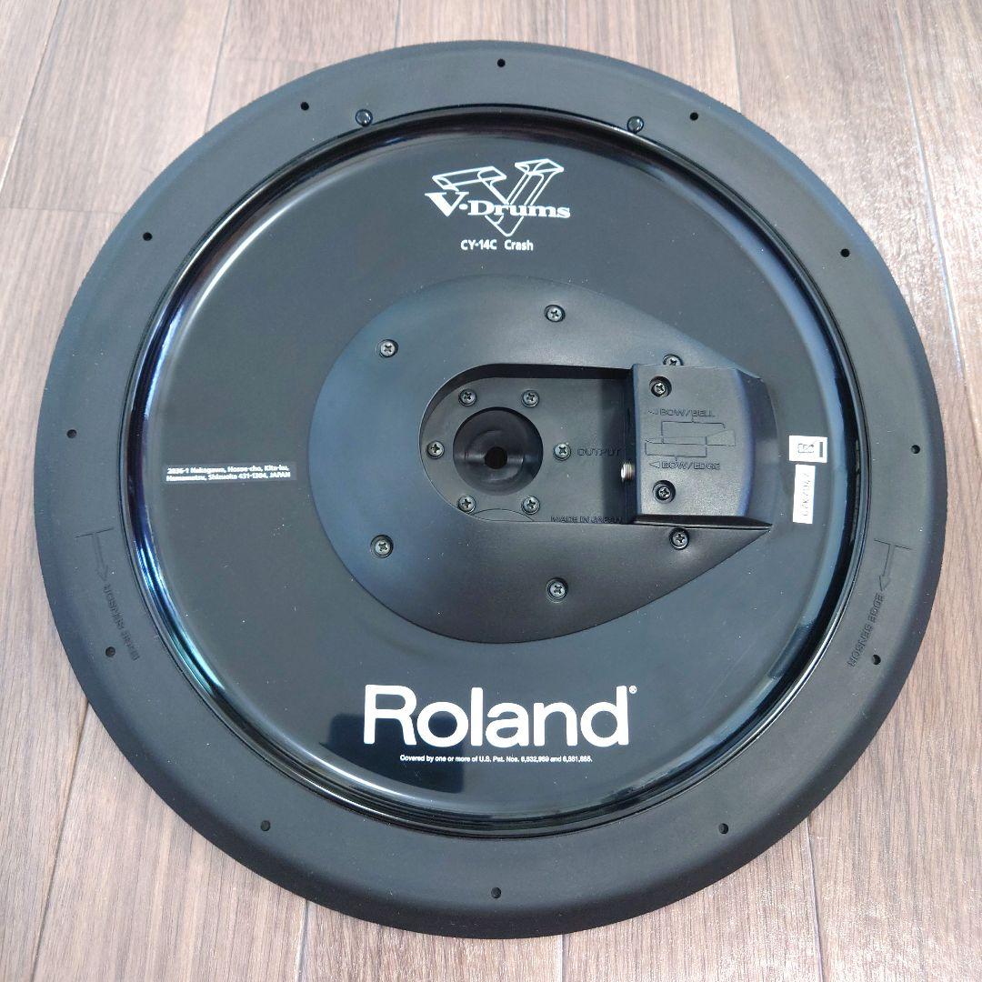 美品 Roland CY-14C BK クラッシュシンバル ④