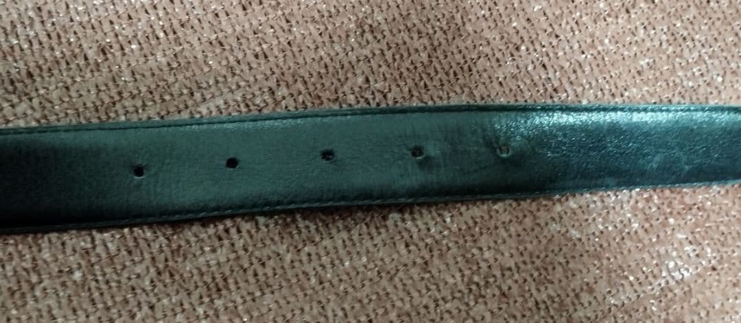 ●シャネル CHANEL ココバックル ヴィンテージ ベルト ブラック レザー