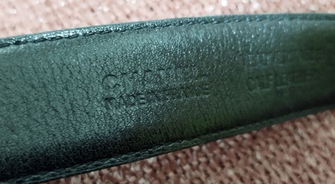 ●シャネル CHANEL ココバックル ヴィンテージ ベルト ブラック レザー