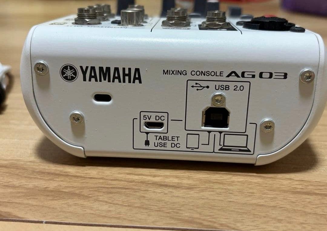 YAMAHAミキサー オーディオインターフェース AG03＋XLRケーブル