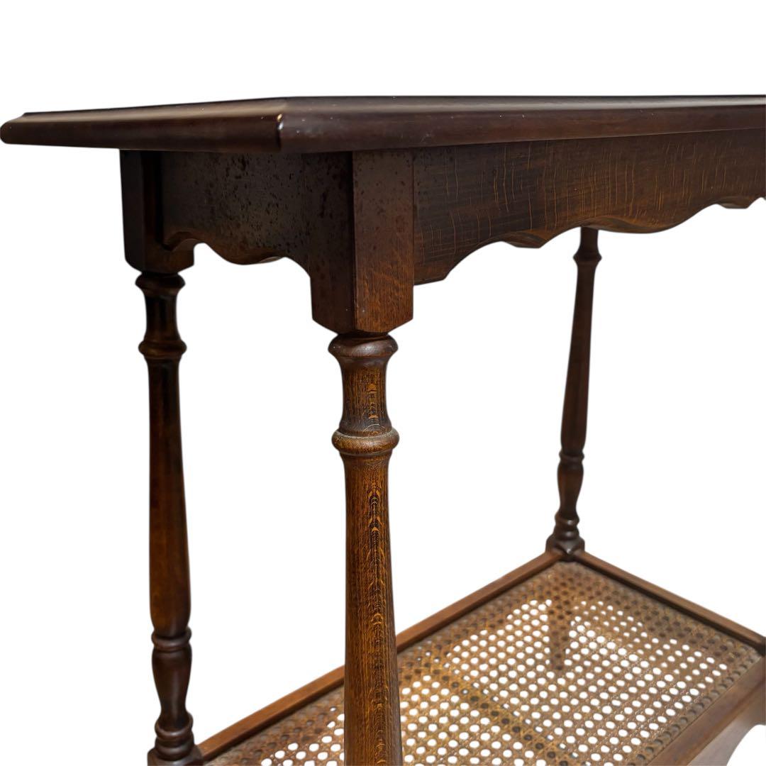 カリモク家具 コロニアル テーブル サイドテーブル 花台 木製 オールドカリモク