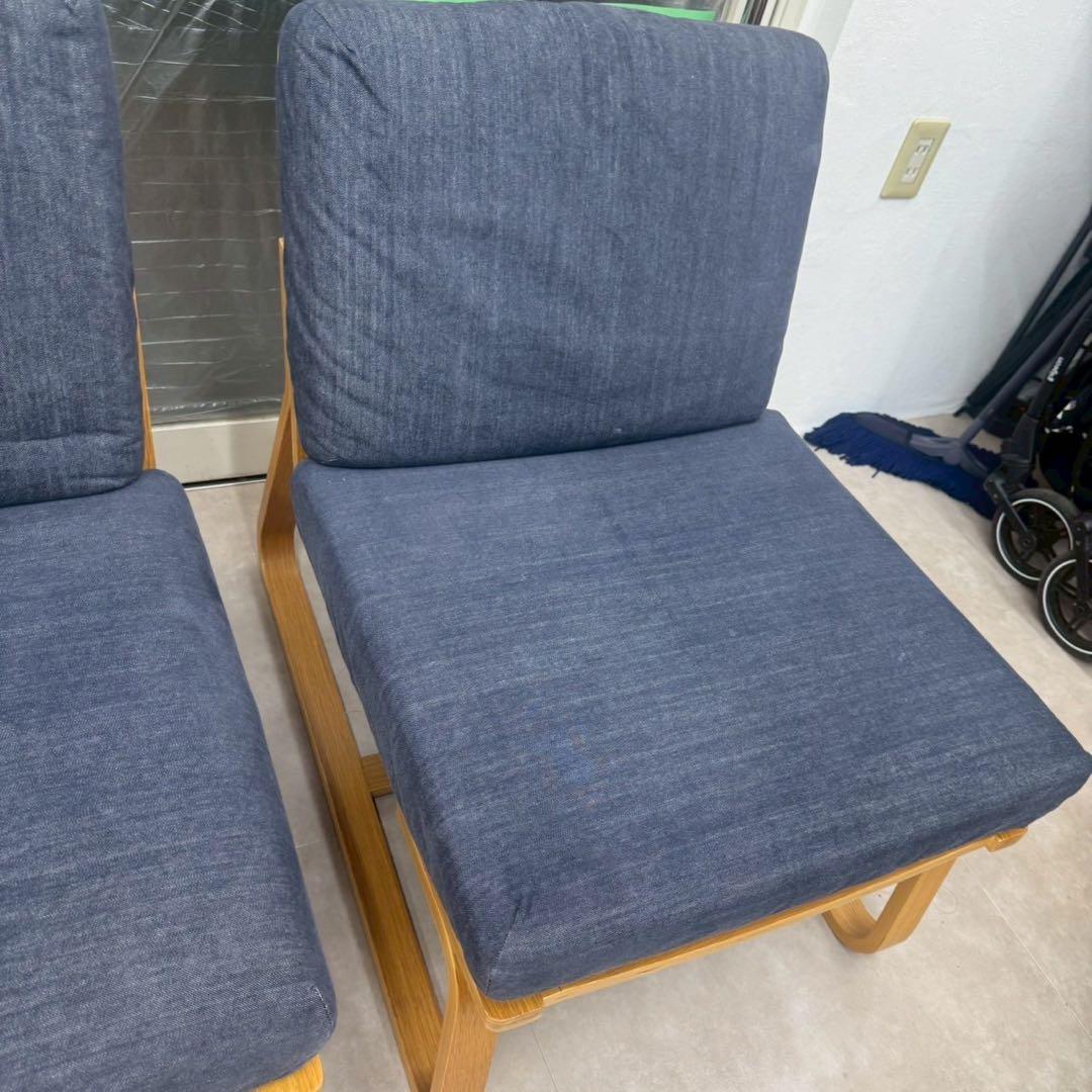 リビングでもダイニングでも使えるダイニングセット　直引き取り限定　オーク材