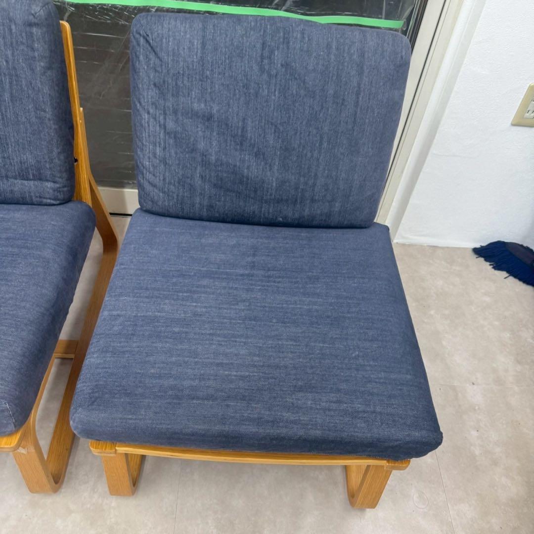 リビングでもダイニングでも使えるダイニングセット　直引き取り限定　オーク材