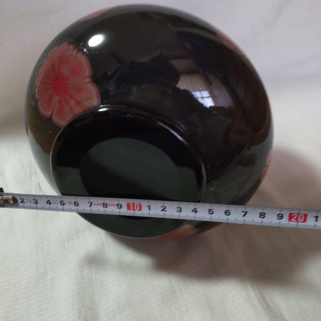 窯変硝子　花瓶　陶器の様な不思議な色ガラス　フラワーベース　炎宴