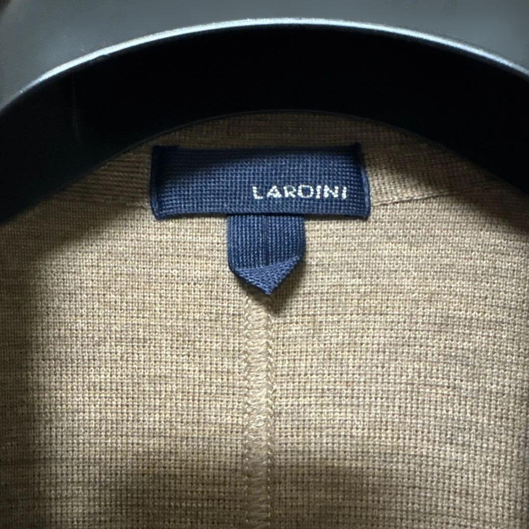 ラルディーニのベージュニットダブルジャケット