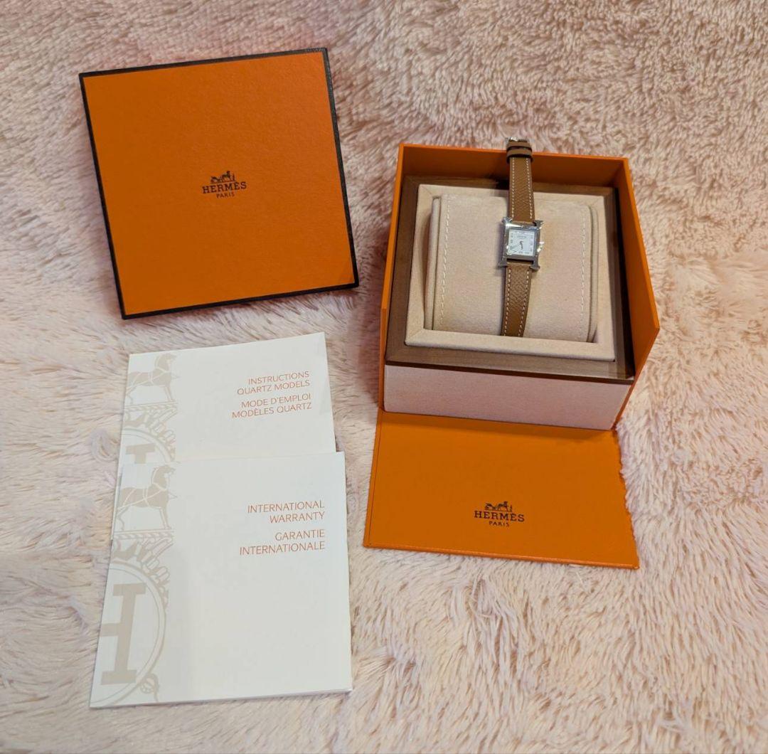 HERMES 時計 エルメス Hウォッチ シルバー