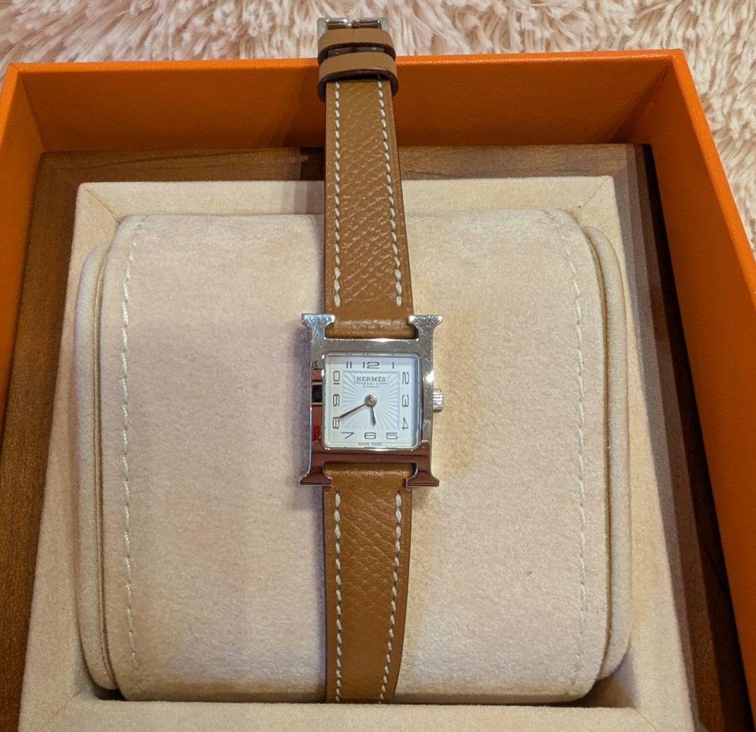 HERMES 時計 エルメス Hウォッチ シルバー