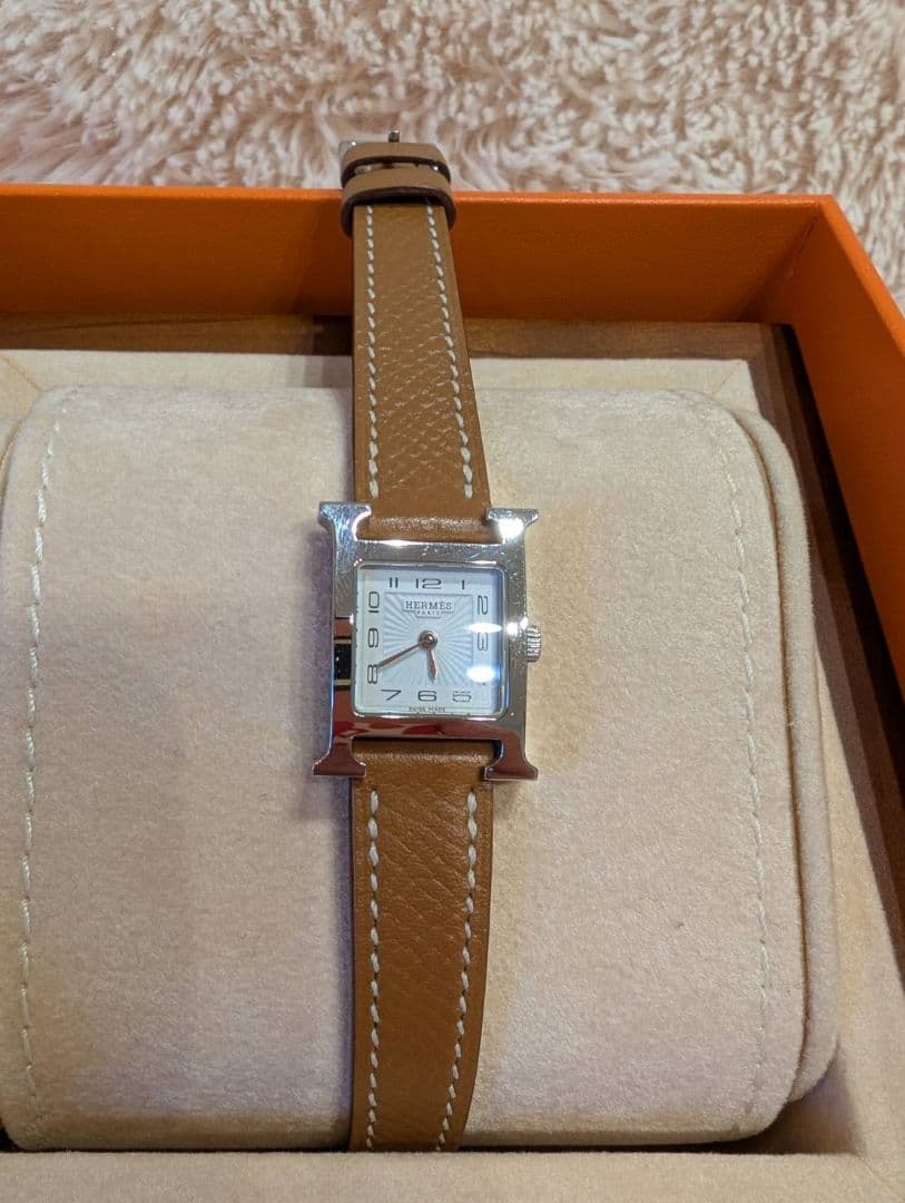 HERMES 時計 エルメス Hウォッチ シルバー
