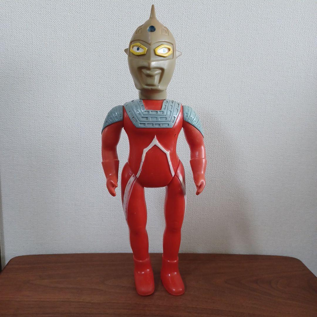 当時もの希少ブルマァク製　ジャイアント「ウルトラセブン」約40㎝ソフビフィギュア
