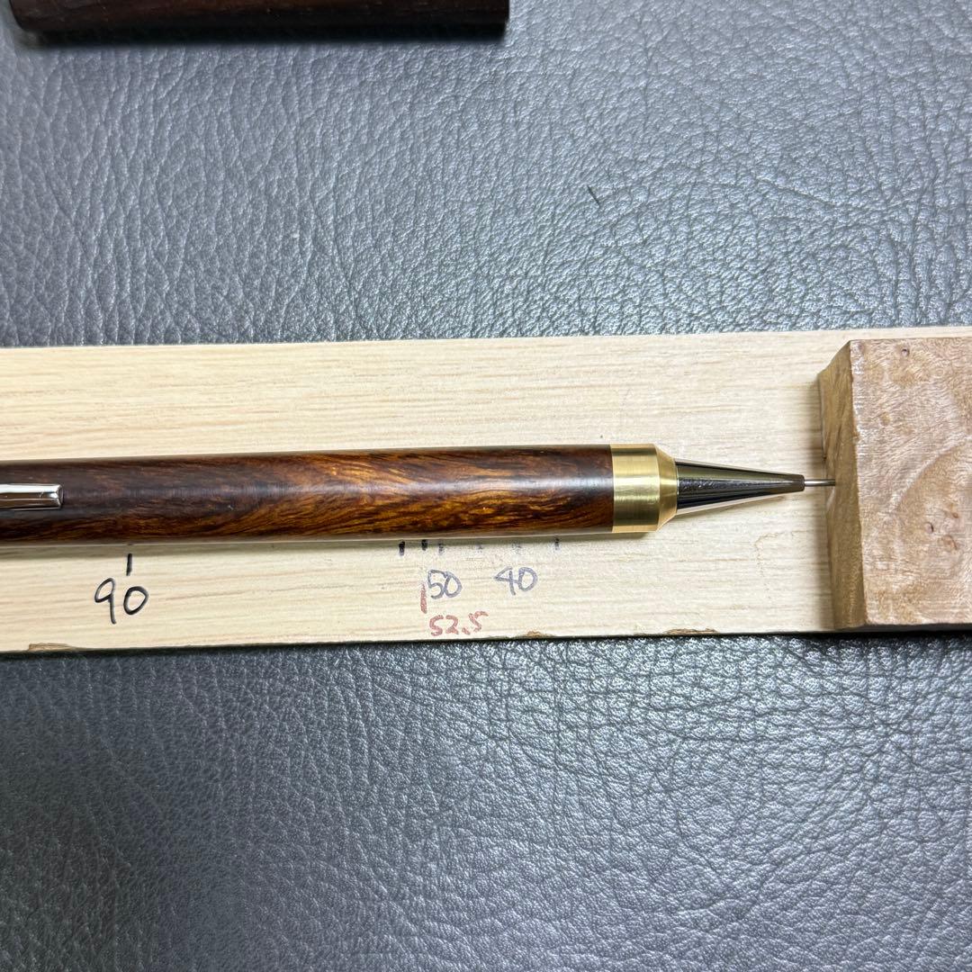 123デザートアイアンウッド　木製シャーペン　強低重心R 真鍮