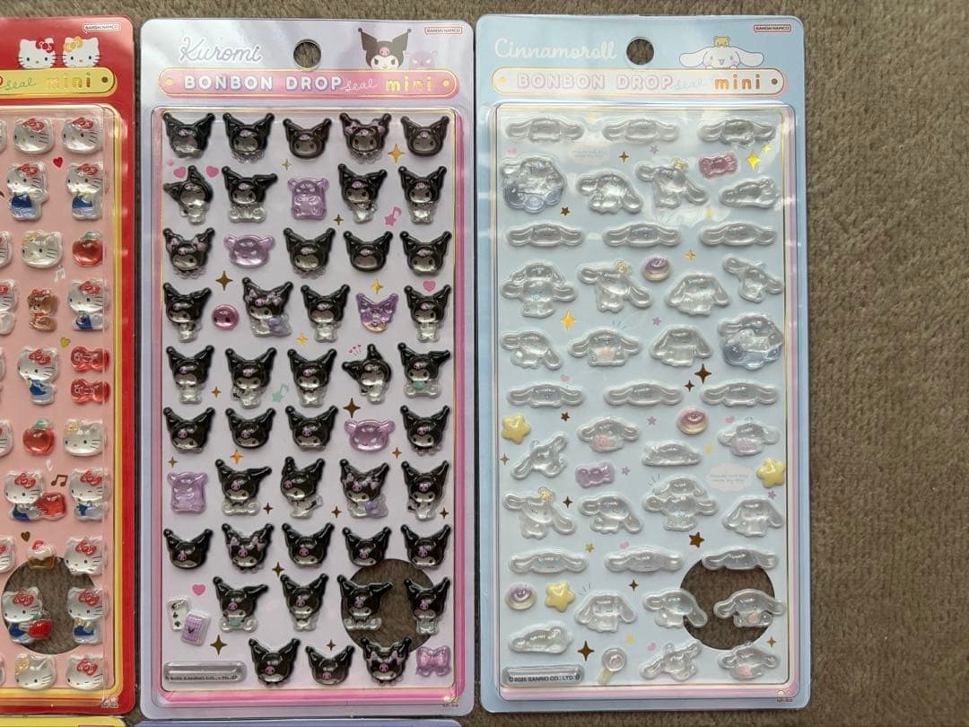 〈正規品〉ボンボンドロップシール ミニ サンリオ 7枚セット