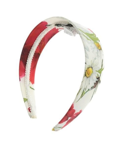 DOLCE&GABBANA ドルチェアンドガッバーナ カチューシャ 赤白 ポピー