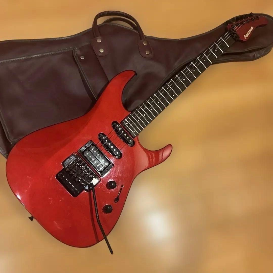 金ロゴ FERNANDES FR-55 アクティブ トレモロアーム・ケース付