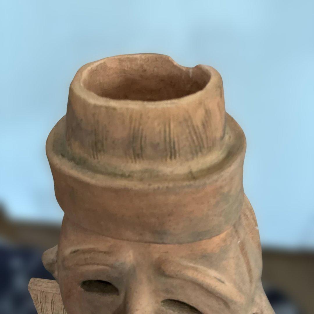 《はにわ》花瓶　レトロ置物　高さ53cm