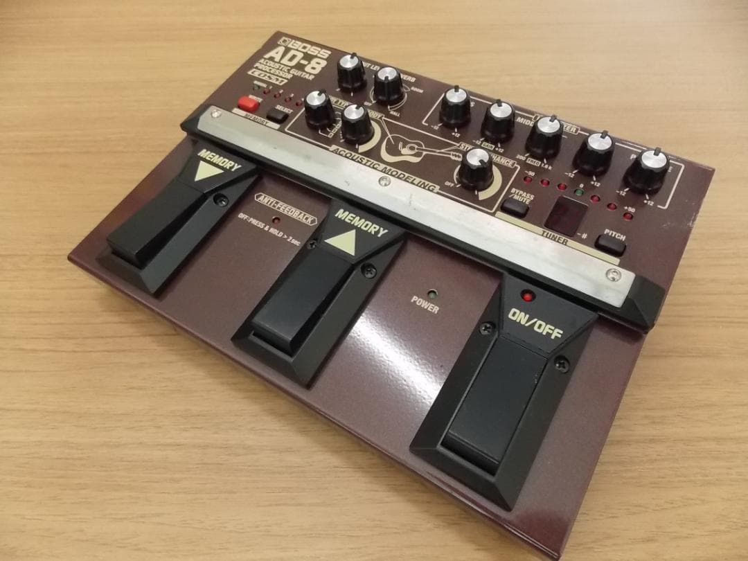 ■BOSS AD-8■ステージ用アコースティック・ギター・プロセッサー■元箱付■