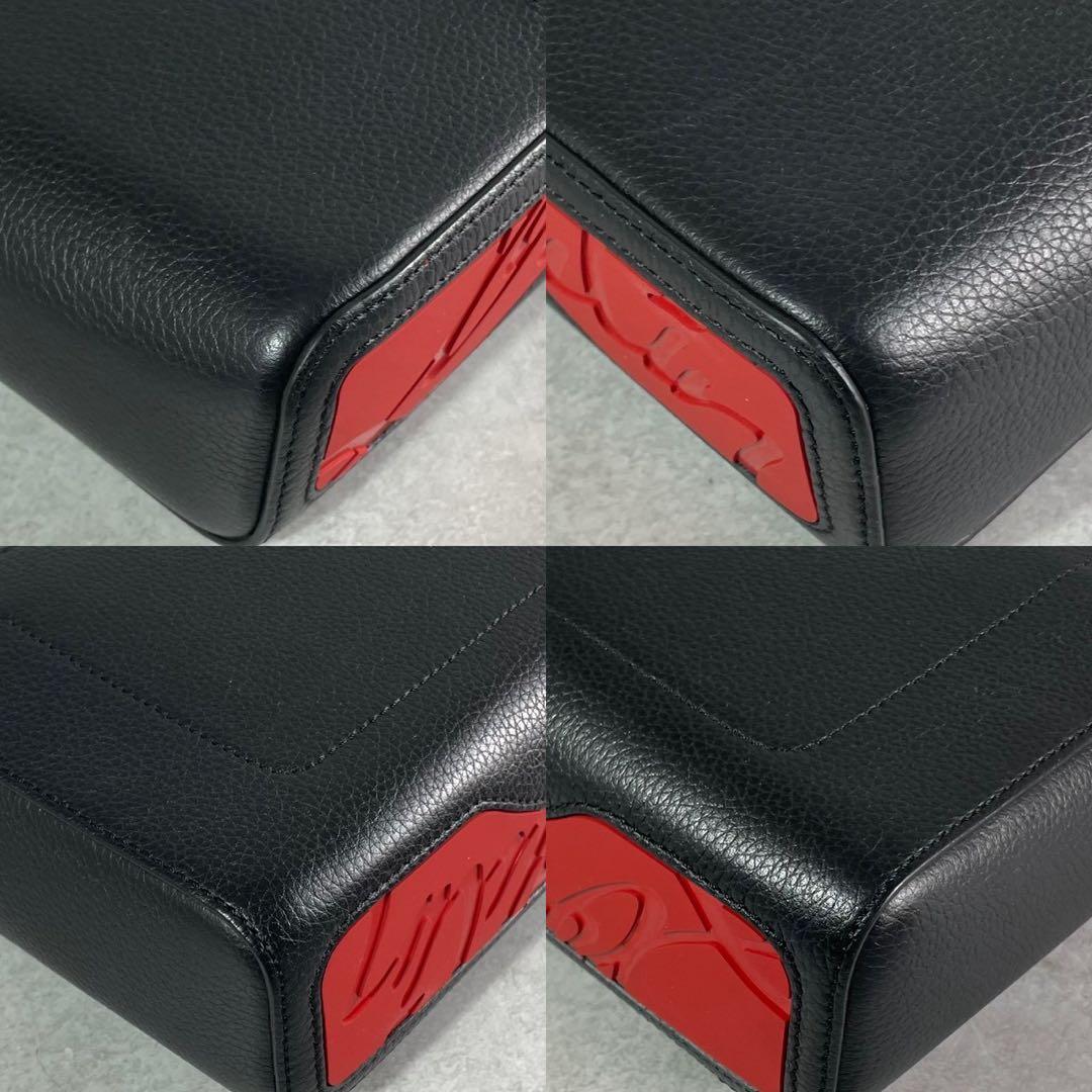 【極美品】Christian Louboutin ルブタン キピポーチ レザー