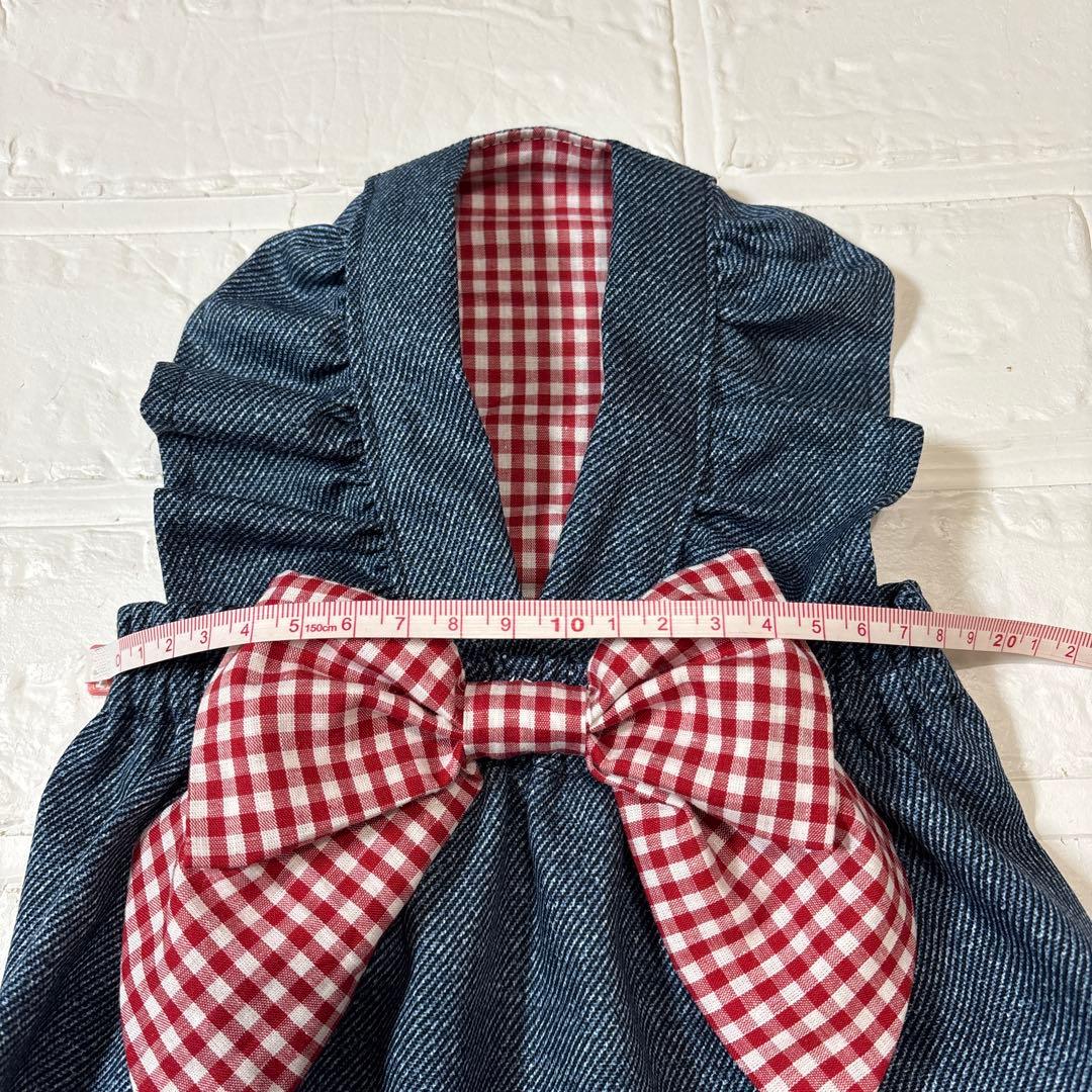 犬服　ハンドメイド　サロペットスカートSS