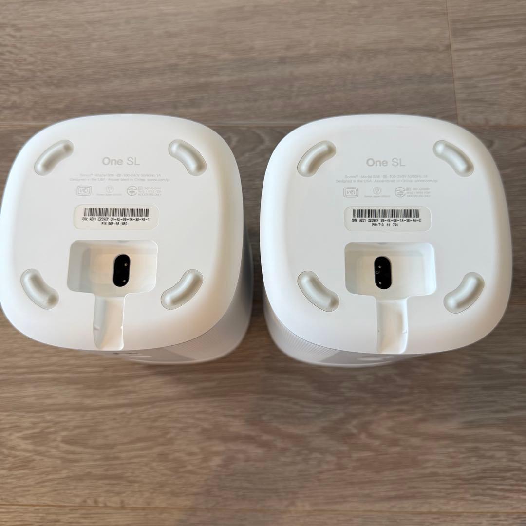 【極美品】Sonos ONE SLホワイト　2台