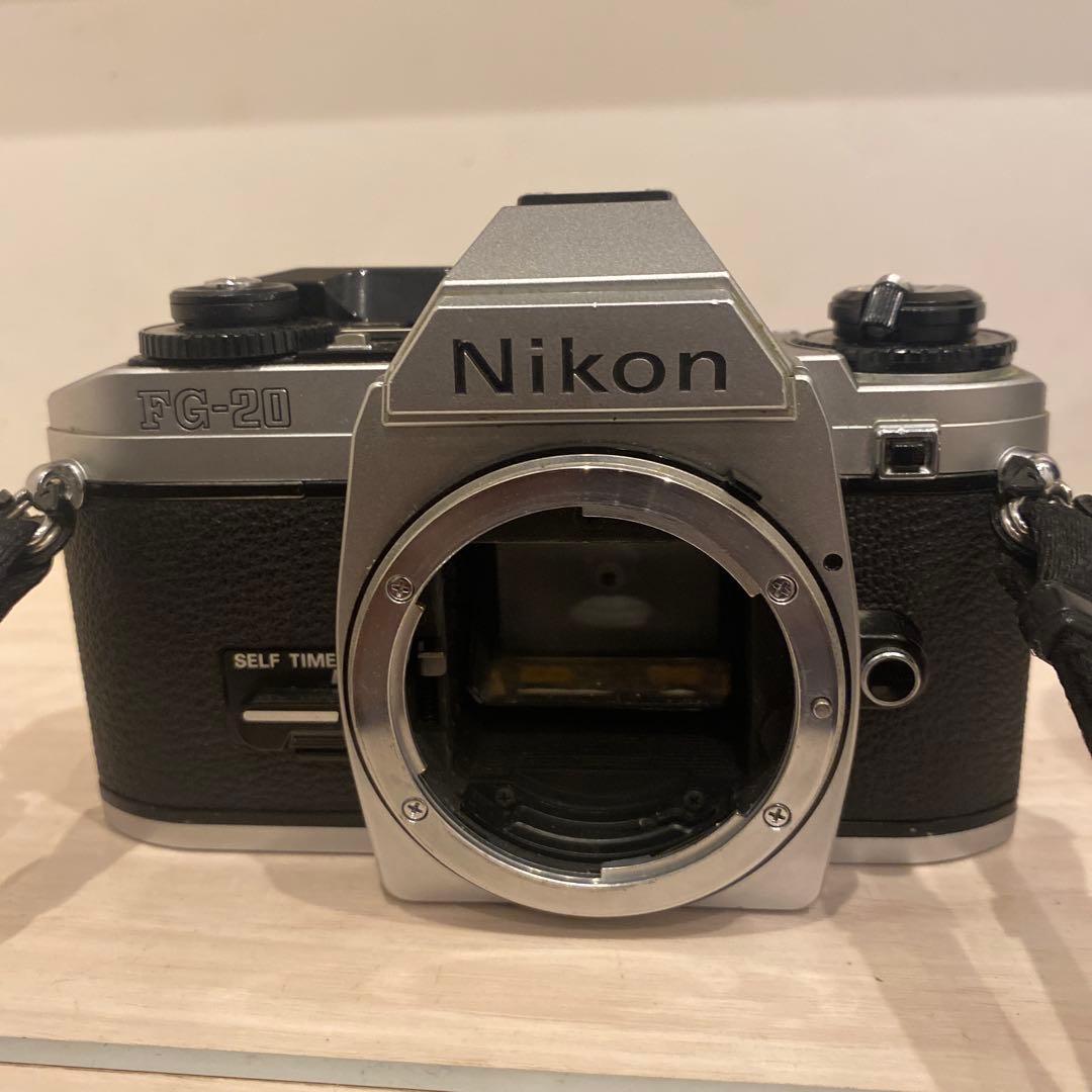 【現状品】Nikon FG-20 一眼レフカメラ ダブルレンズ2本付き