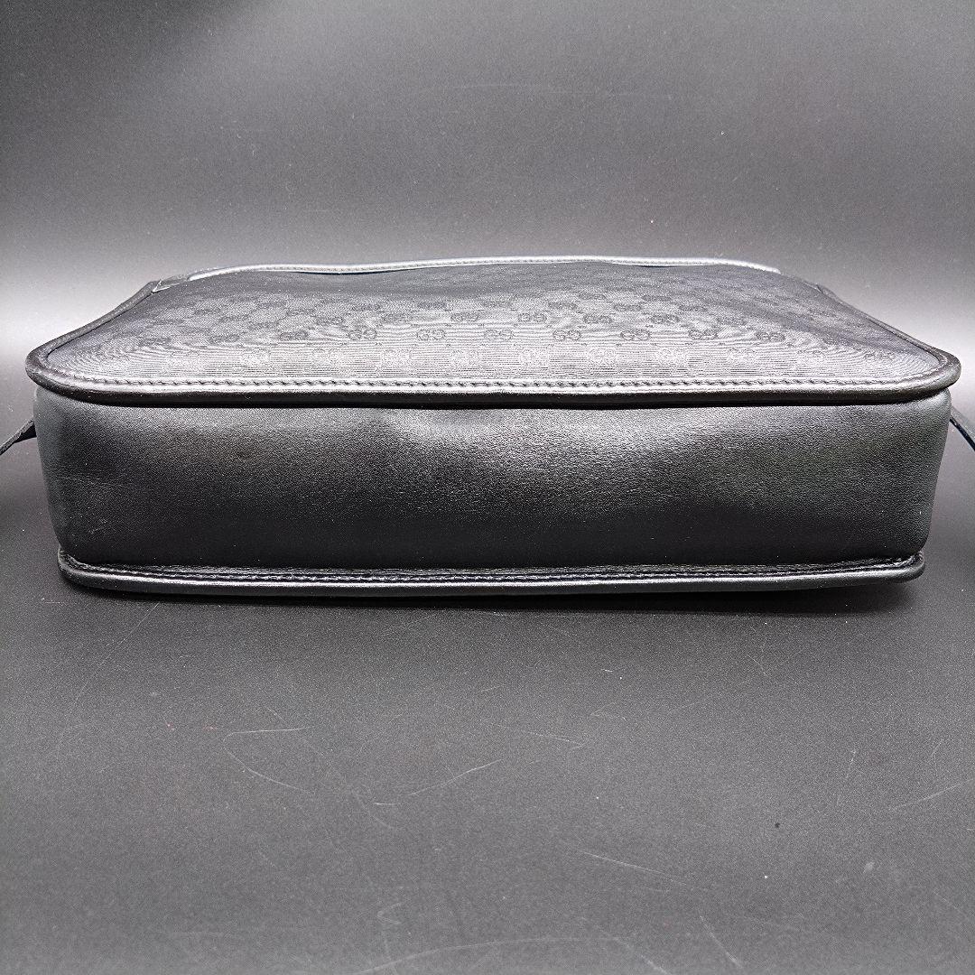 GUCCI ショルダーバッグ GG柄 クロスボディ バッグ 黒 オールドグッチ