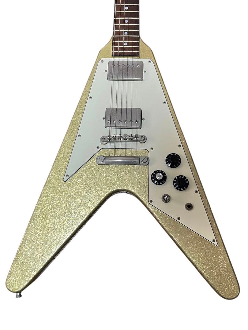 激レア　burny LV-115KK フライングV ラルク　ken ピンクエレキ