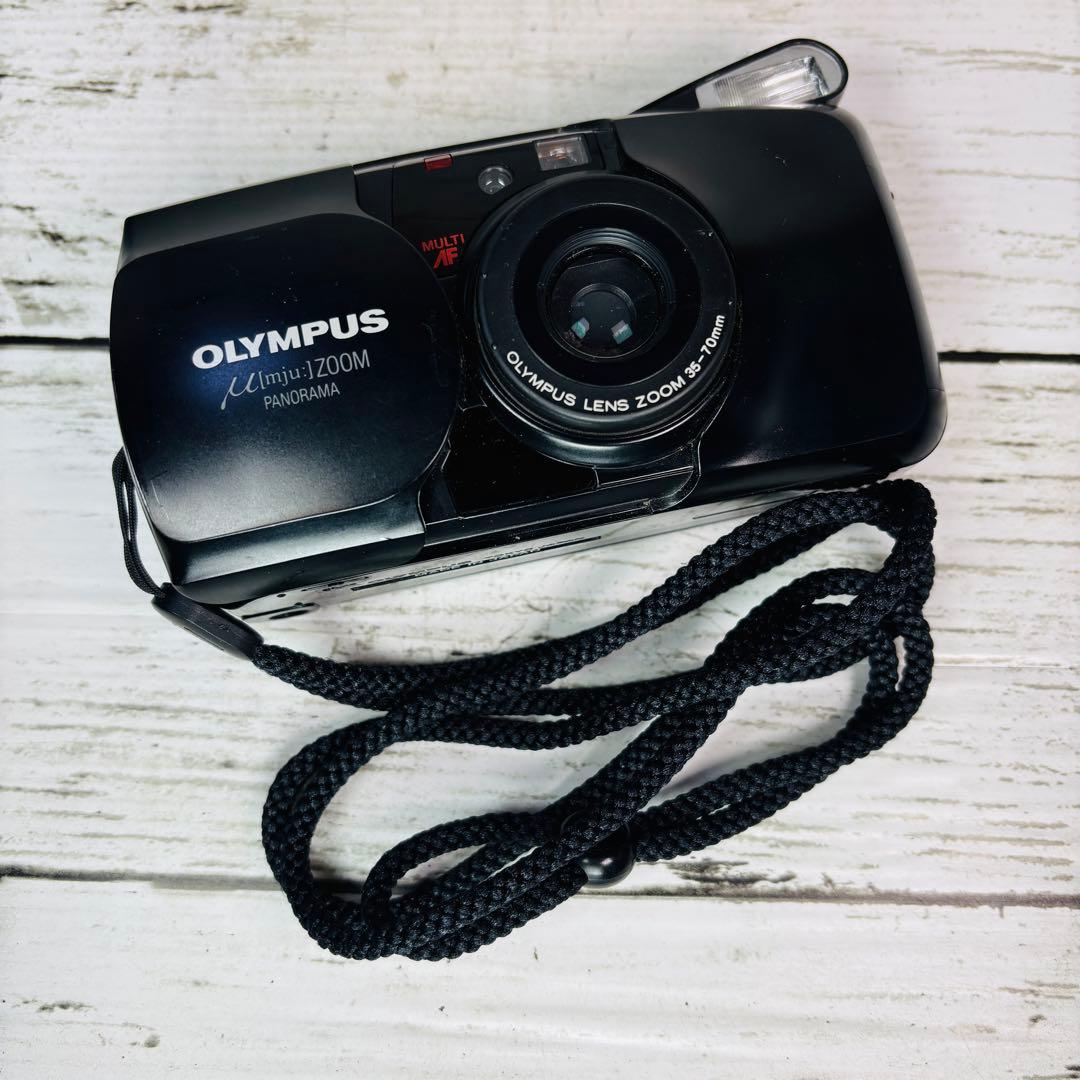 【動作良好】OLYMPUSフィルムカメラμ[mju] ZOOM PANORAMA