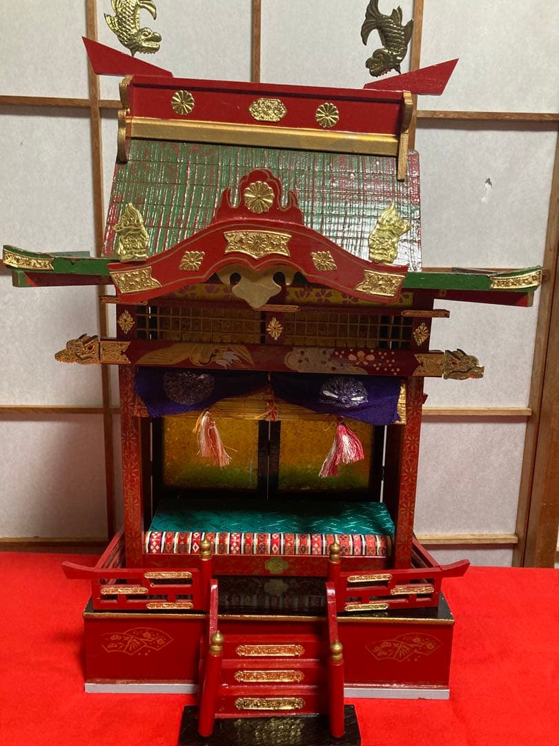 まこちゃん‼️希少❶【木製雛御殿】②【芥子雛】親王・内親王・十三人小ぶり