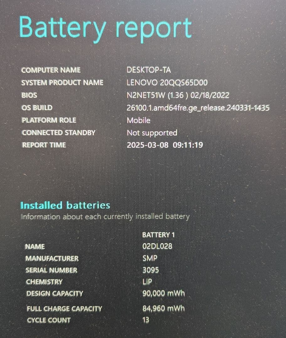 【中古美品】Lenovo ThinkPad P53 64GB RTX 4000