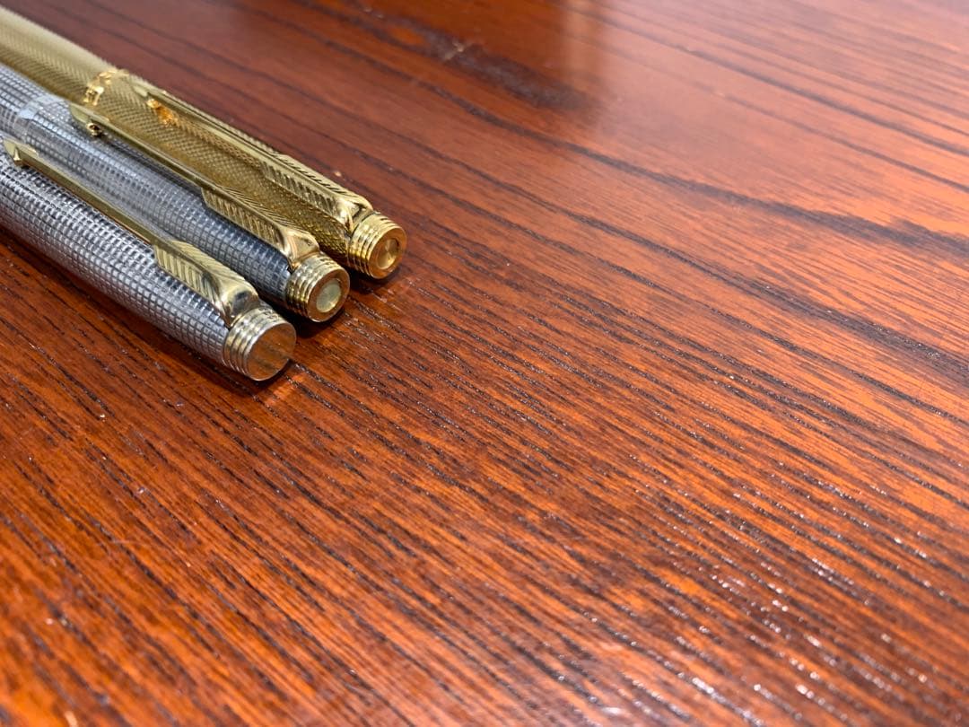 パーカー75シズレ 万年筆　スターリングシルバー純銀軸 極美品　年代別3本セット