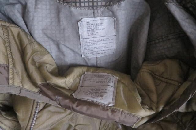 米軍実83's84's ナイトデザートカモパーカーライナーセットSモッズパーカー